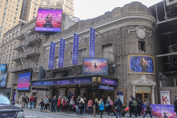 broadway musical anastasia times square new york
