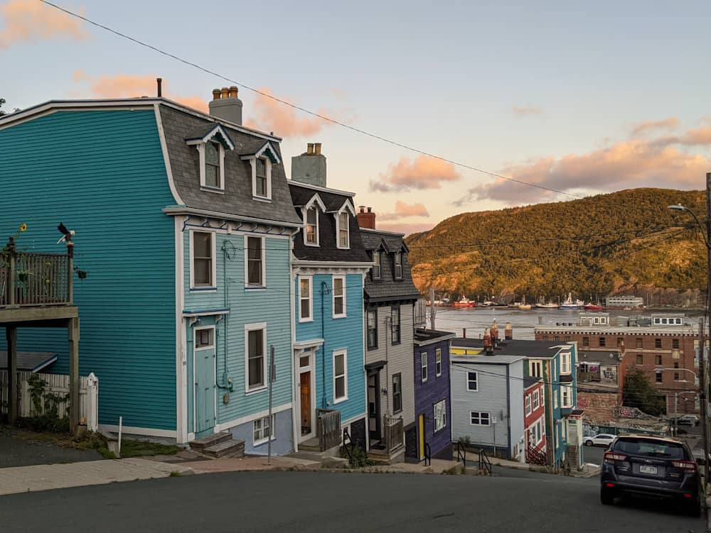 colourful houses st.johns
