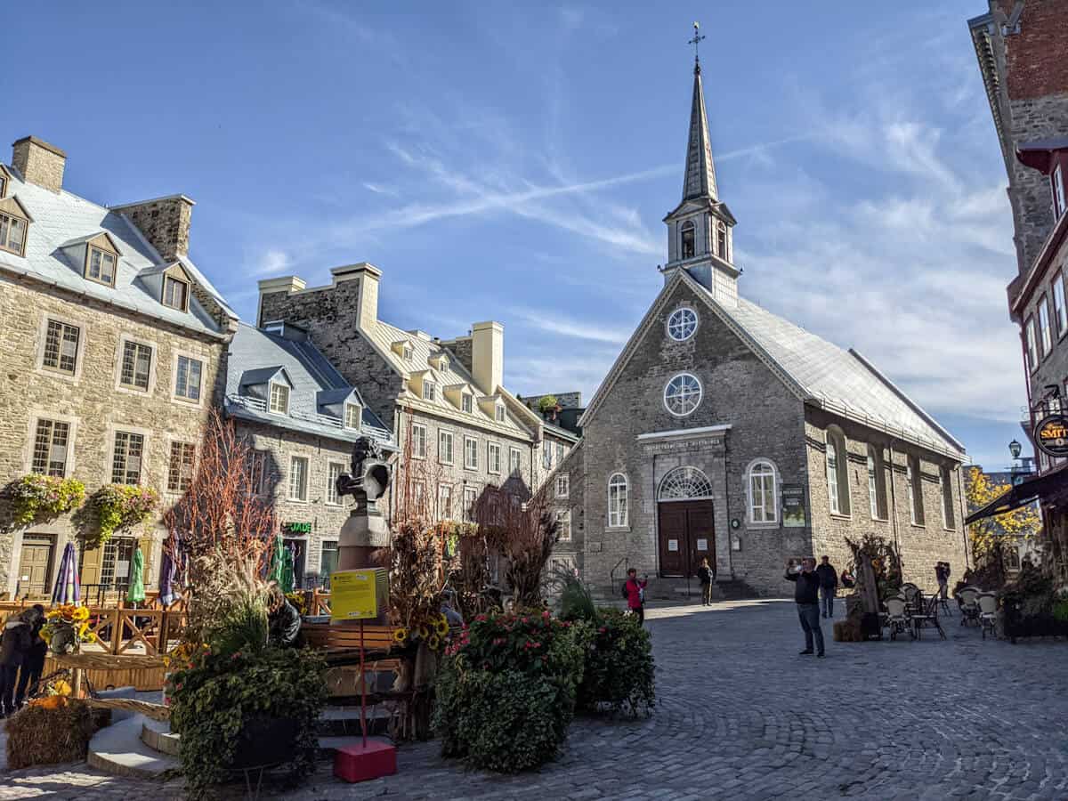 place royale in old quebec is a must visit for an quebec city itinerary